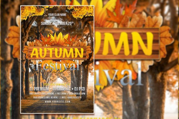 Autumn Flyer Template: A Customizable Design for Fall Promotions