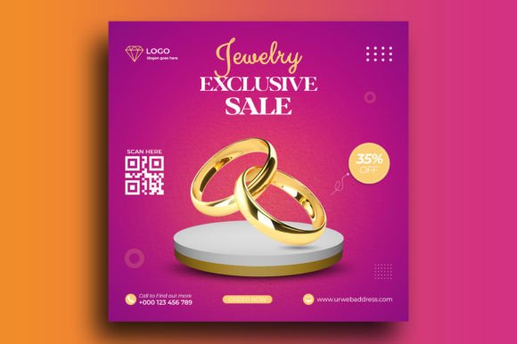 Crafting a High-End Look: The Luxury Jewelry Sale Post Template