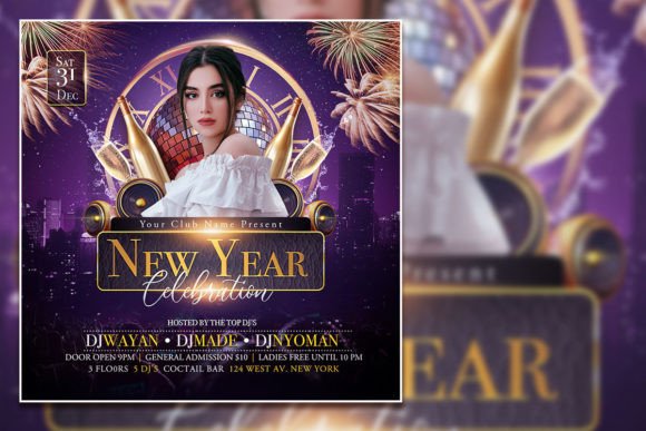 Create a Stunning New Year Flyer That Captures the Celebration
