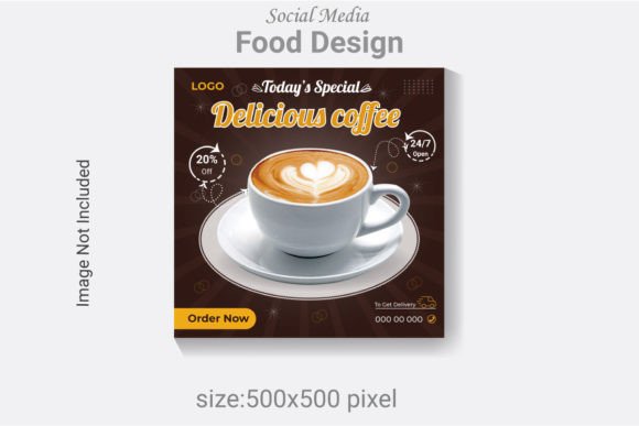 Design Appetizing Social Media Posts with This Food Template