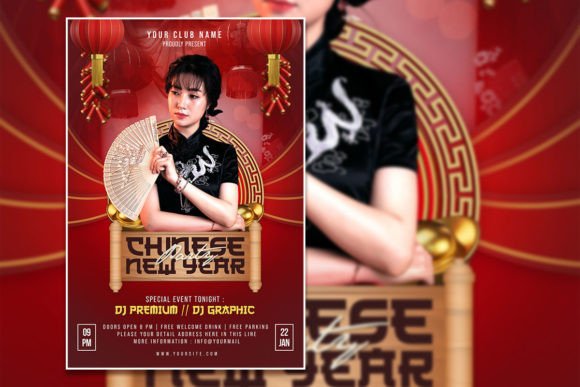 Design Your Festive Chinese New Year Celebration Flyer with Ease