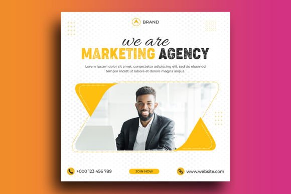 Digital Marketing Agency Social Media Po: A Designer's Clean Template