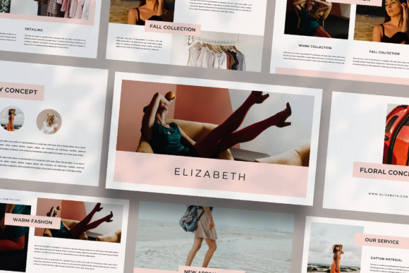 ELIZABETH - Google Slide Template: Minimal Media Presentation