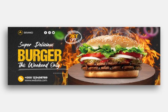 Fast Food Promotion Facebook Cover: Design Template Essentials