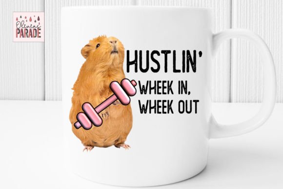 Guinea Pig Weightlifting Png: A Hilarious Design Asset
