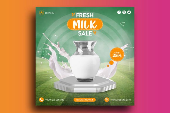 Milk Sale Social Media Post Template: Streamline Your Dairy Promotions