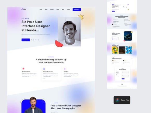 Sio: A Modern Figma Template for Your Portfolio