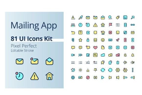 Streamline Your Design Workflow with This Mailing App Icons Kit