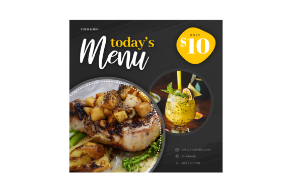 Streamline Your Restaurant's Social Media with This Menu Template